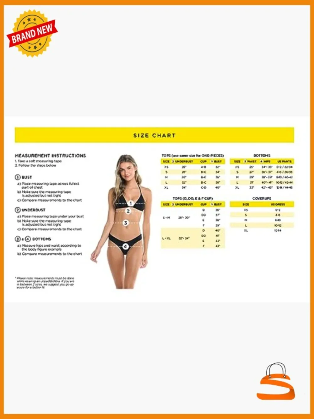DD Cup Bikini Top with Adjustable Back, Removable Cups, UPF 30 - Picture 5 of 6
